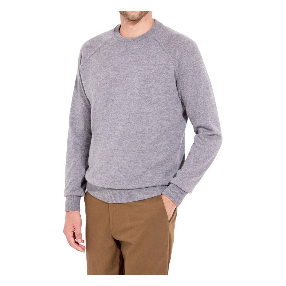 Filippo De Laurentiis - Wool and Cashmere Raglan Sleeve Sweater Stickade Tröjor - Herr - L - Kashmir