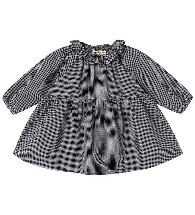 MarMar Klänning - Dawson Frill - Pigeon Blue Check - MarMar - 68 - Klänning