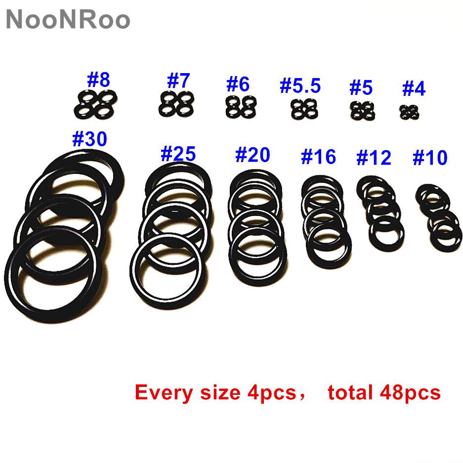 48pcs Round Connector Ring Fishing Tackle Accessories Alconite  Ring  For Fishing Rod Guide NooNRoo