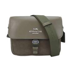 Coach Pre-owned, Pre-owned, Dam, ONE Size, Läder, Förägt konvertibel belagd canvas och raffinerad läder messenger väska