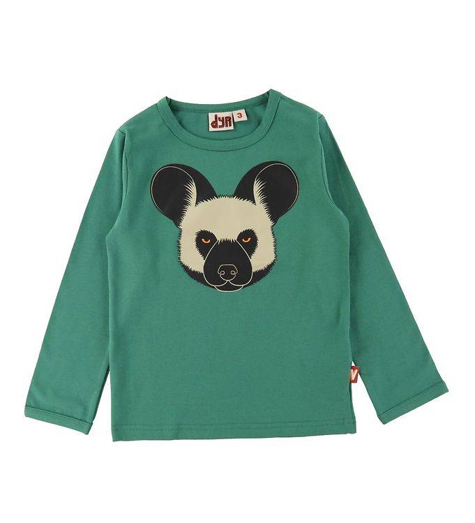 DYR Tröja - Roar - Cold Green m. Vild hund - DYR - 3 år (98) - Tröja