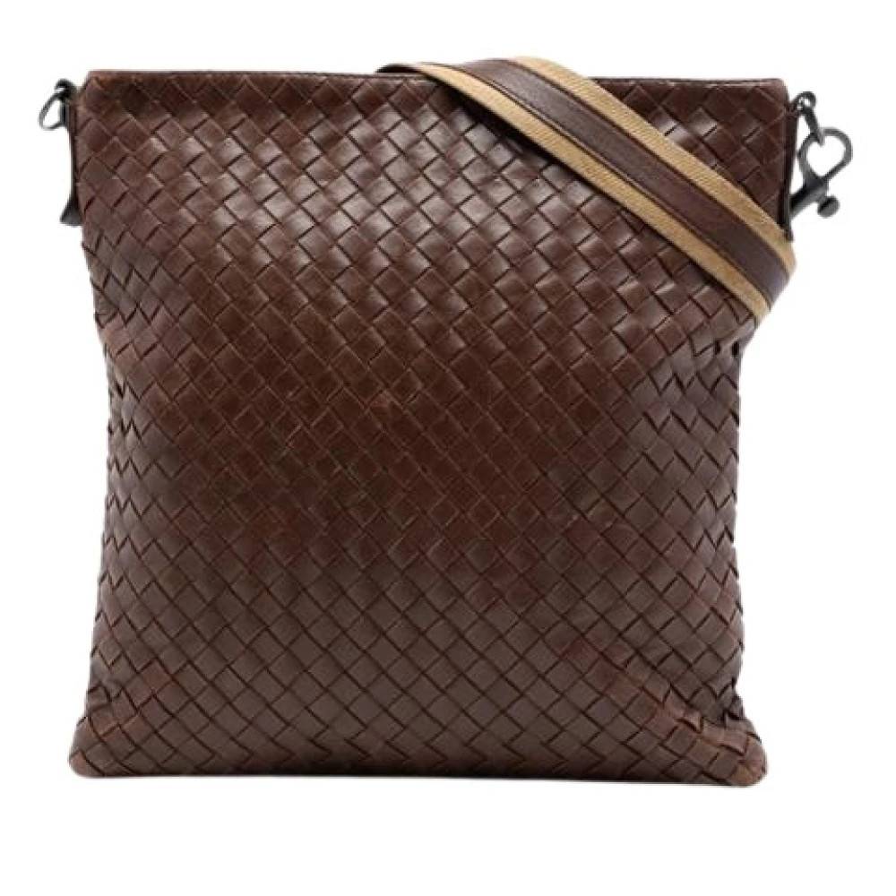Bottega Veneta Vintage - Pre-owned Woven Leather Crossbody Bag Vintage - Dam - ONE Size - Läder