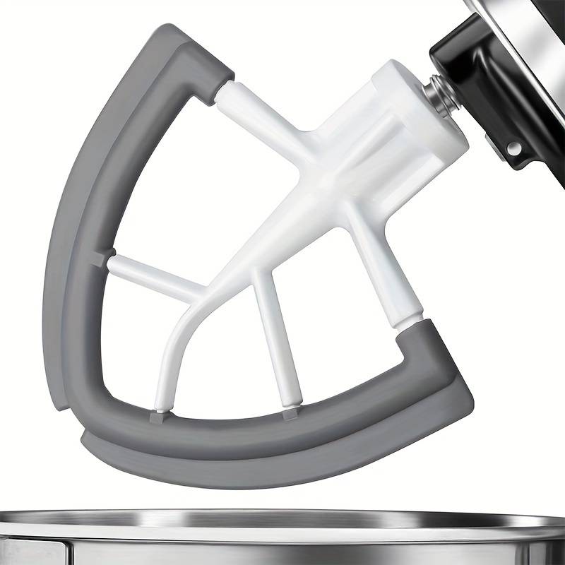 Tilt-head Beater For Kitchenaid 4.5-5 Quart Bowl Stand Mixer Attachment Flat Beater Accessory With Silicone Edges Scraper