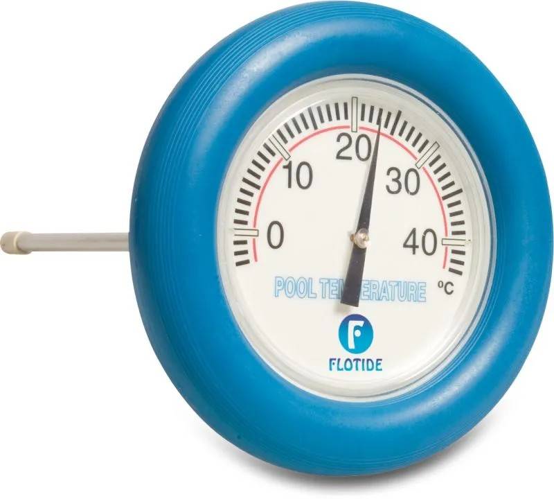 Termometer m. stor ring - PoolOasen.