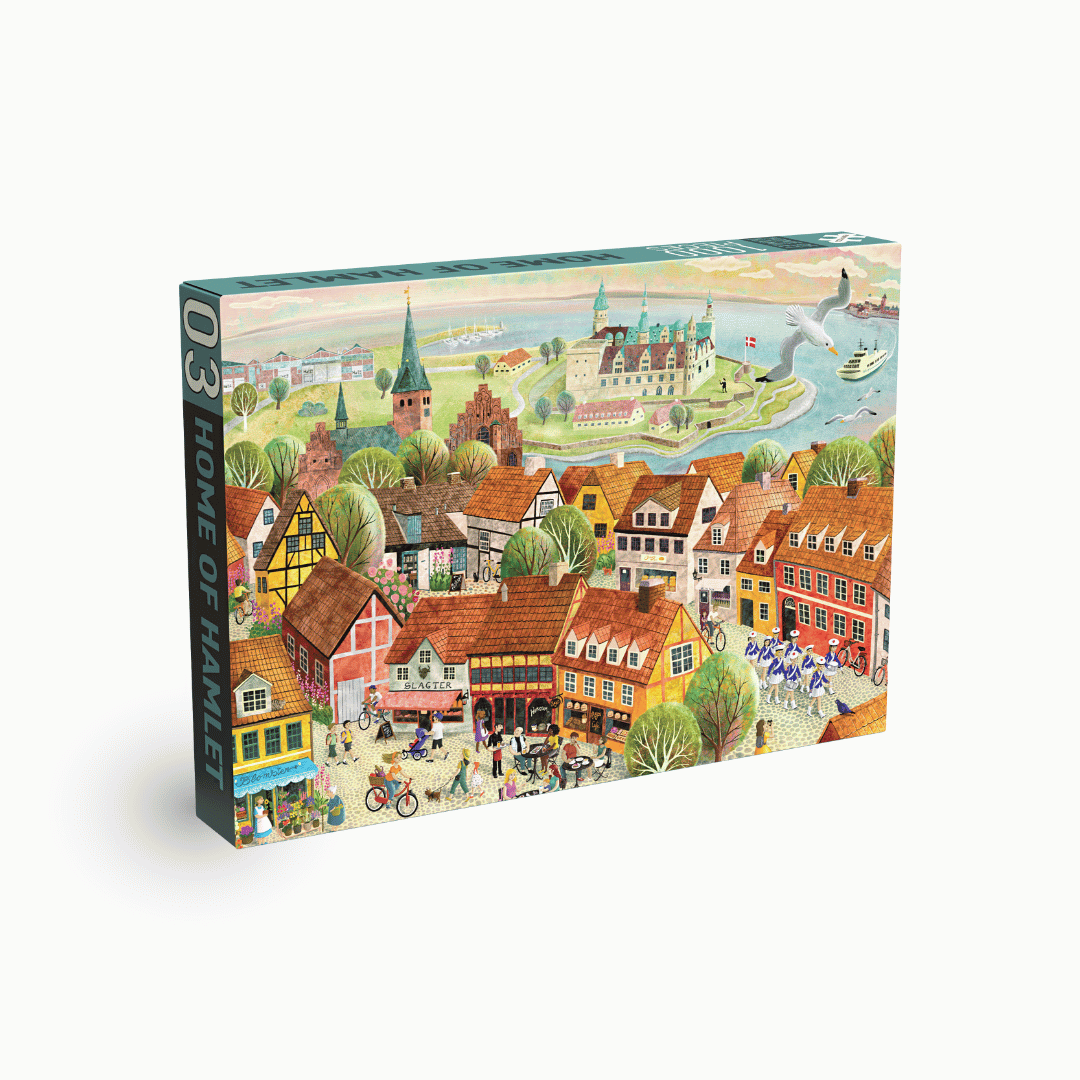 Home of Hamlet 1000 piece puzzle from Penny Puzzle / Helsingør puzzle