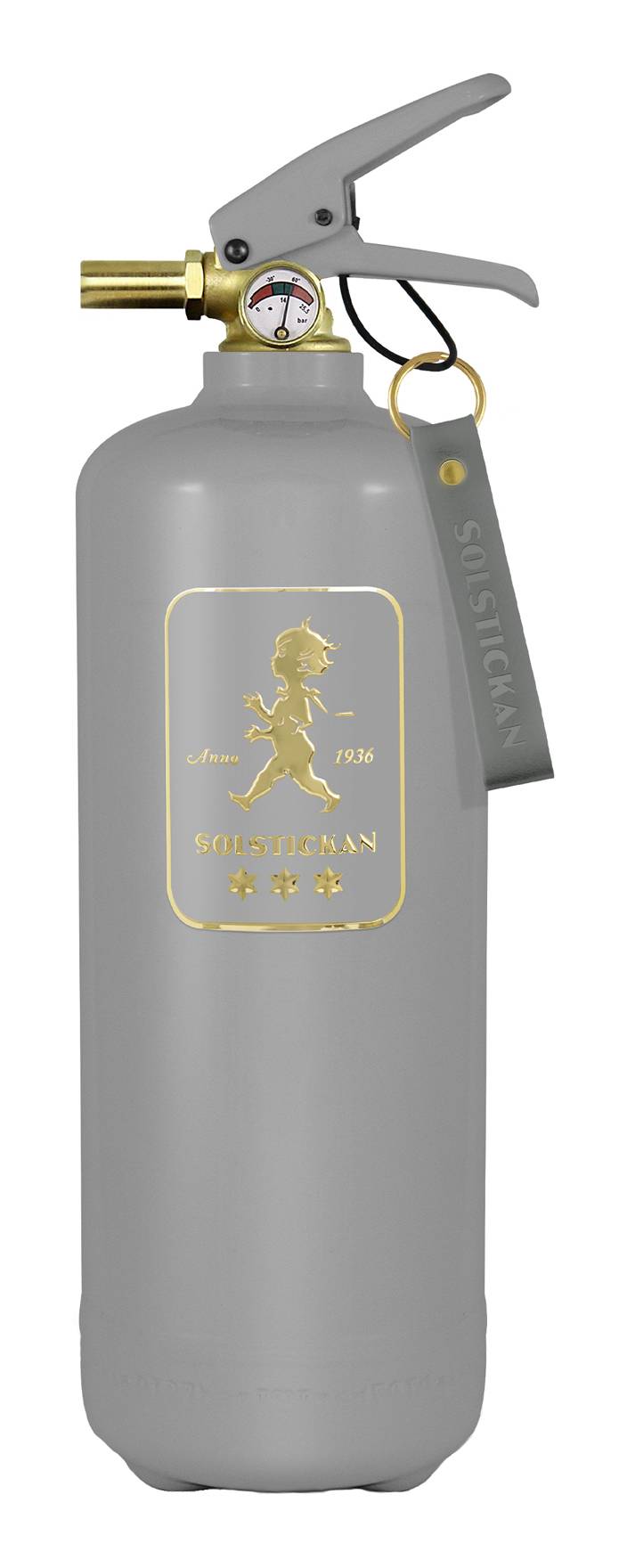 Solstickan Brandsläckare 2 kg - Grå/Guld