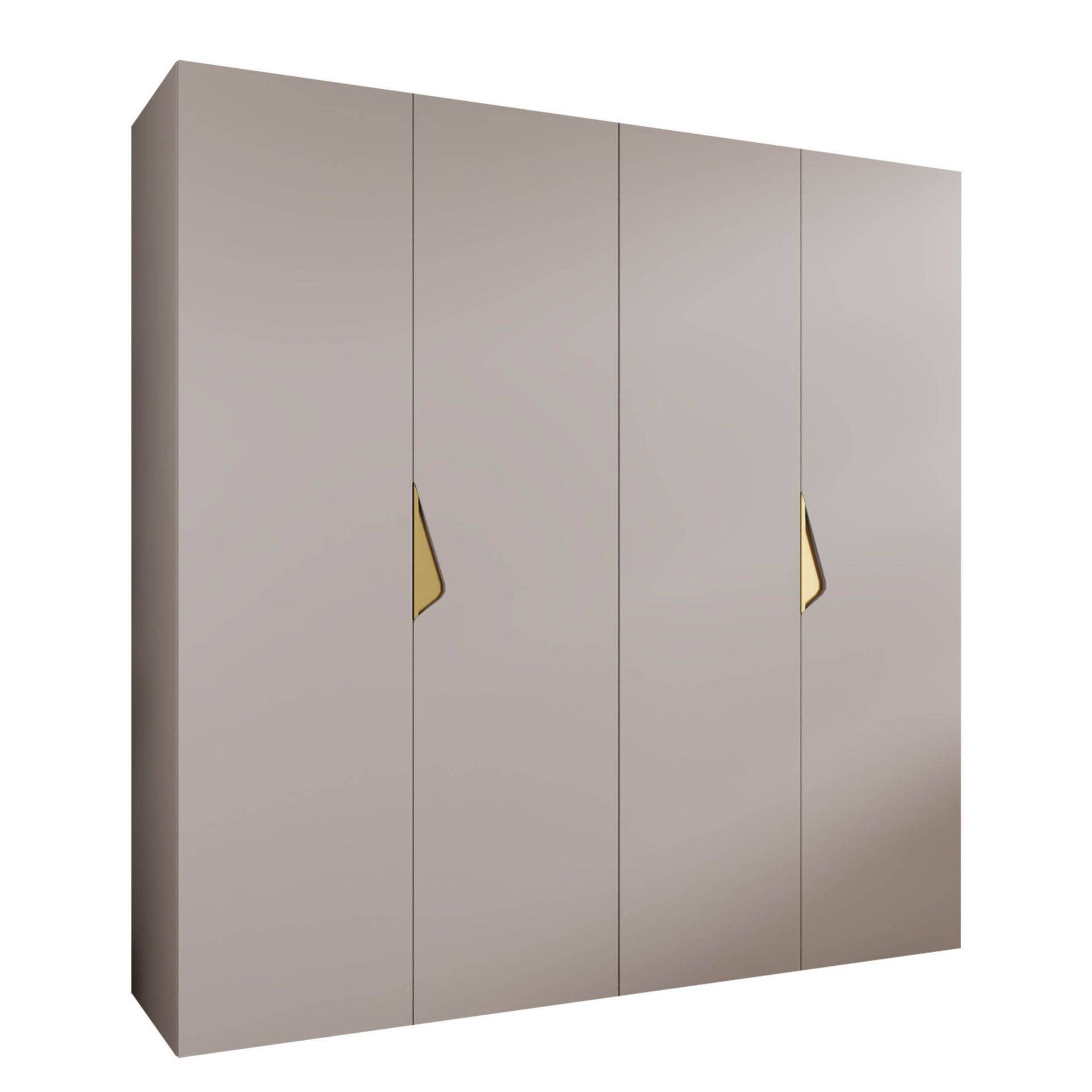 Tensa Garderob 200 cm - Cashmere / guld Klädskåp & fristående garderob Beige,Guld