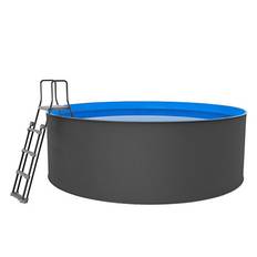 Santorini Pool XL Rund Ø360 x 120 cm, Grey