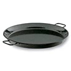 Lacor - 60182 Saltjärnspanna, minipaellmaskin, paellapanna, perfekt för presentation, servering och matlagning, täckt med emaljerat stål, Ø32 cm