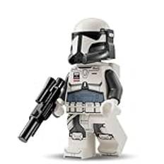 Lego Star Wars Klonkrigarfigurset: Imperial Commando med blaster och raketryggsäck – alternativ till Lego Star Wars Battle Pack, Lego minifigurset, Lego Clone Trooper 501st