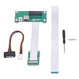 Mini PCIE Till PCIE 4X + USB-förlängningskabel, 2,5 Gpbs Höghastighetsdataöverföring Mini PCIE Till PCIE Express 4X USB-adapterkort, Vertikal Installation