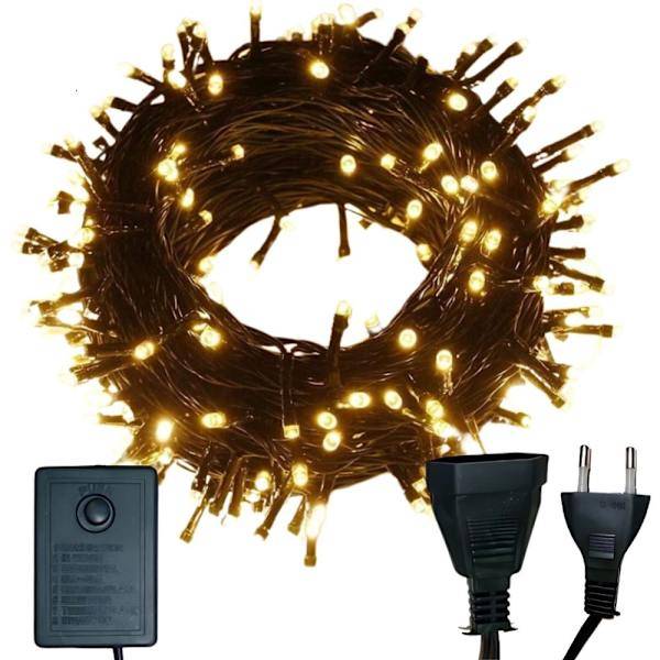 Julgransbelysning 500 LED - Varmvit inomhusgran, 7 program