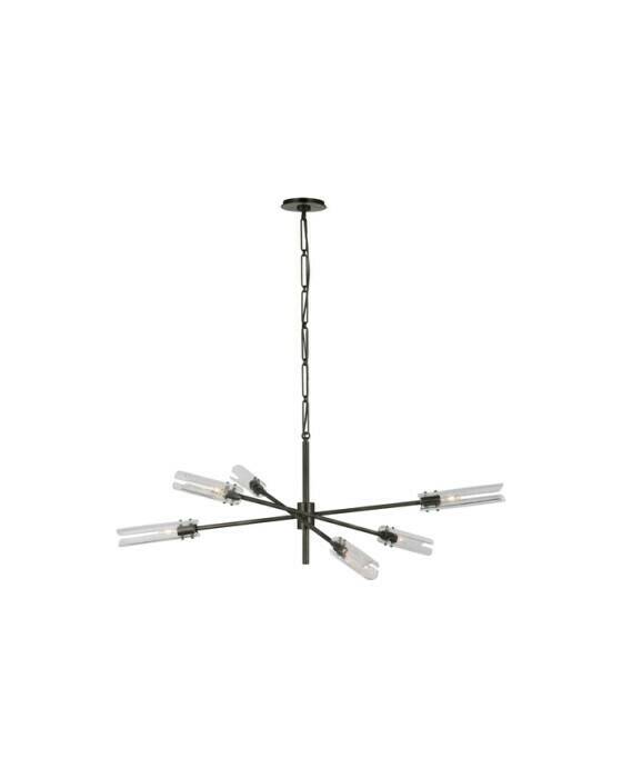Casoria XL Radial Chandelier Bronze