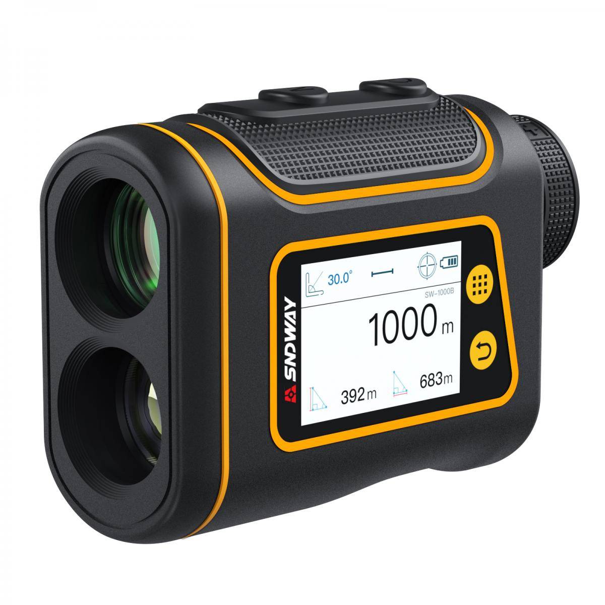 KENTFAITH Sndway SW-1500B Golf Rangefinder with LCD Color Touch Screen, Height / Speed / Area Measurement, 1500 Meters Measurement Distance