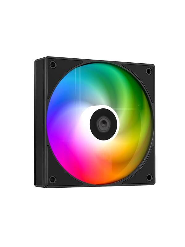 ID-Cooling AS-120 ARGB Reverse - Kabinet køler - 120mm - Sort med RGB LED lys