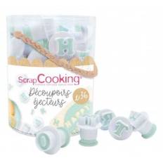 Scrapcooking Plunger Utstickare - Bokstäver & Siffror