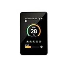 Smart termostat, Tuya 4,3" LCD Smart Home Termoregulator, Varmt golvtermostat for elektrisk uppvärmning Temperaturregulator Gaspanna, för hemmet(Black 16A-01)