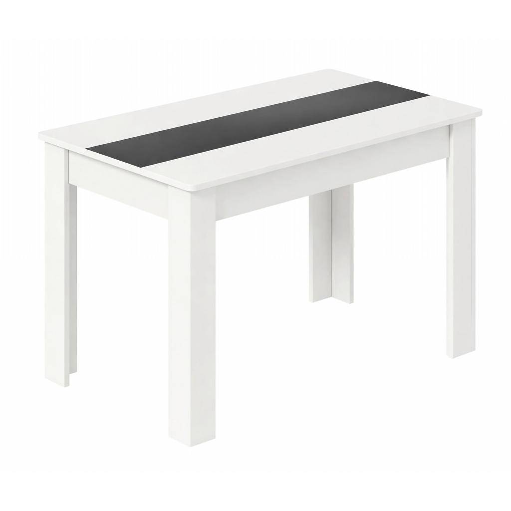 MATBORD 140/80/75 cm imitation trämaterial rektangulär antracit, vit - vit, antracit