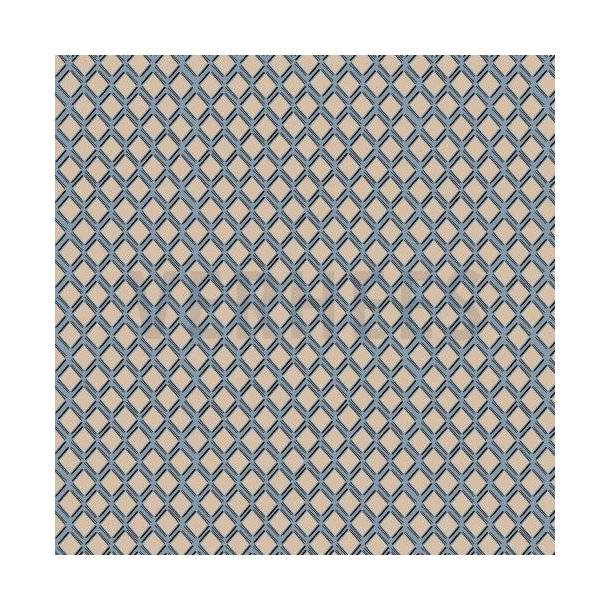 Cotton satin stretch Squares, Baby blue