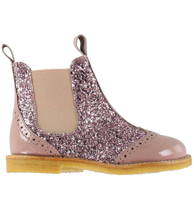 Angulus Kängor - Chelsea - Faded Rose/Blossom Glitter - Angulus - 28 - Kängor