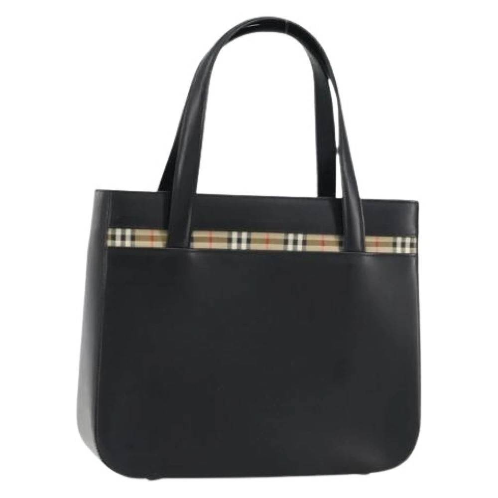 Burberry Vintage Pre-owned Vintage Håndtaske - Vintage - Dame - Sort - ONE SIZE - Læder