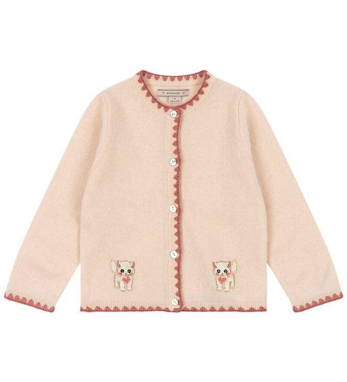 Konges Sløjd Cardigan - Stickad - Ull - Collette - Rosey - Konges Sløjd - 74 - Cardigan