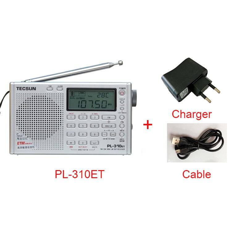 Tecsun PL-310ET Världsradio Kortvåg - Flis och laddare