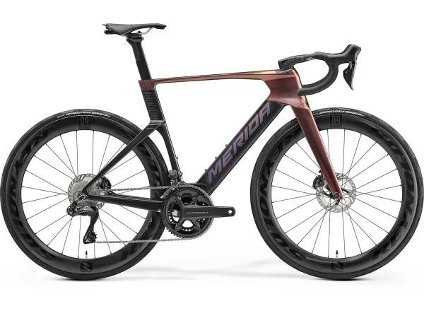 Merida Reacto 8000 racercykel carbon rainbow purple/black purple - Cykelstørrelse Large