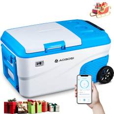 AAOBOSI Kompressor Kühlbox 23L, Kühlbox Auto -20 °C bis 20 °C，Kühlbox 12V 230V für Garagen, Auto, LKW, Boot, Camping, Kann mit Ersatzakku