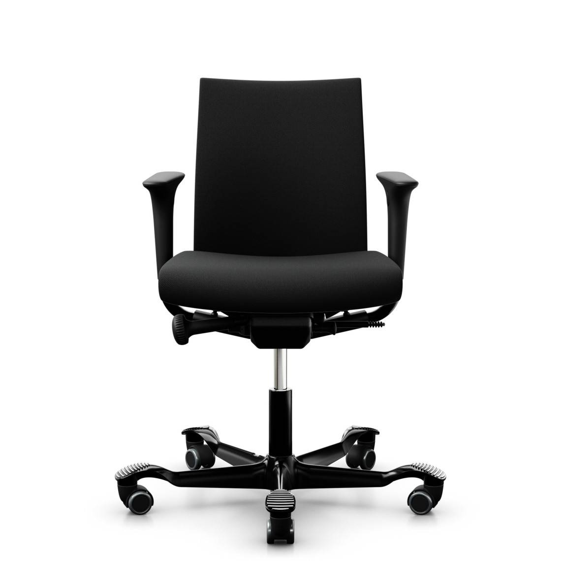 Kontorstol HÅG Creed 6002 - Lav ryg, Fodkryds Sort, Stof Gabriel Select 60999 - Black, Armlæn Ja