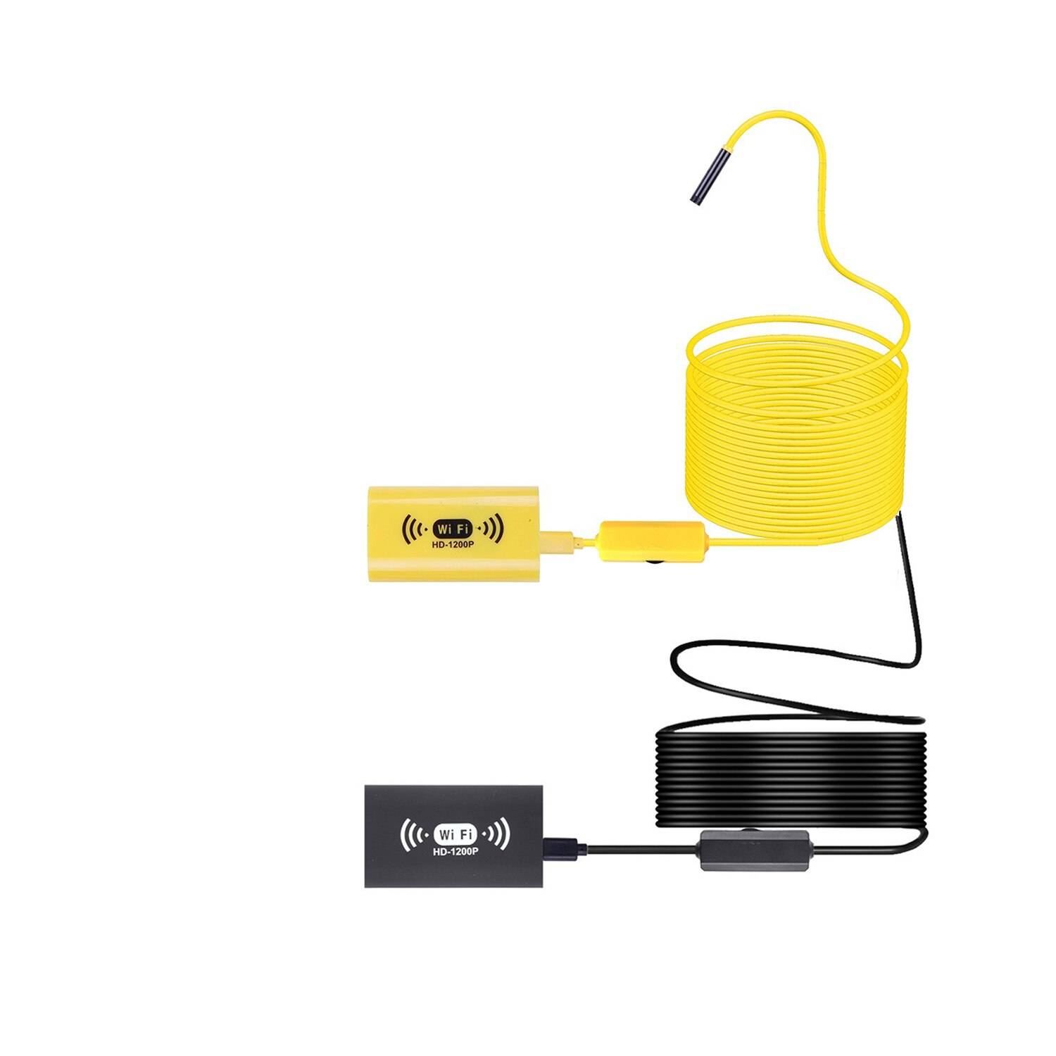 8mm wifi endoskop kamera hd 1200p mini vattentät hård kabel inspektionskamera usb endoskop 8 led borescope för android ios