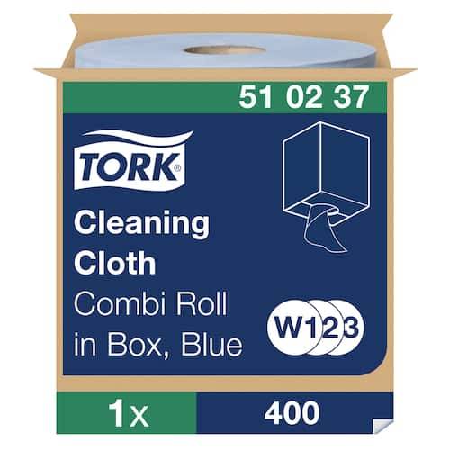 TORK Rengöringsduk Mjuk W1/2/3 blå