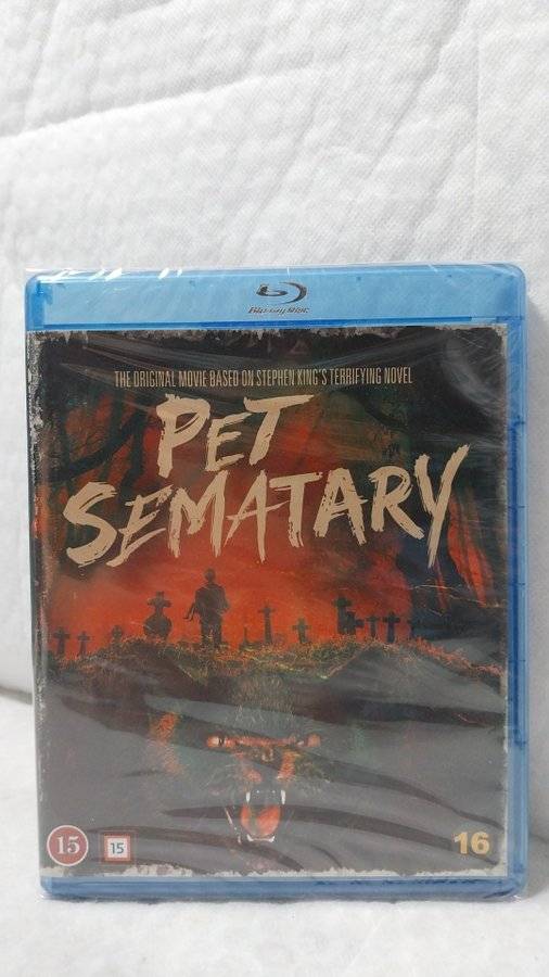Pet Sematary 1989 Blu-ray Oöppnad & Inplastad