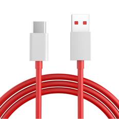 Bærbar Original Oneplus 8tpro Warp Charge Type-C Dash Kabel 10A Hurtigopladningskabel Rød USB 1 Meter To