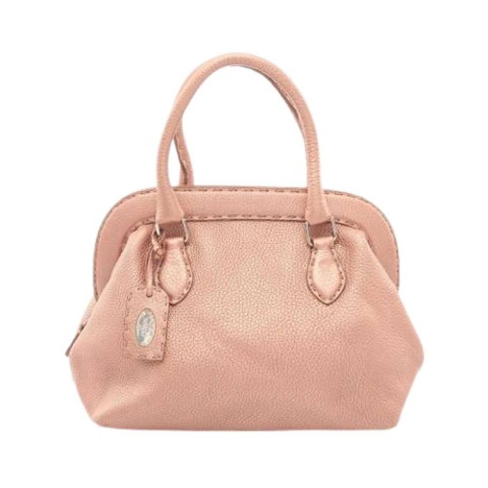 Fendi Vintage Pre-owned Vintage Håndtaske - Vintage - Dame - Lyserød - ONE SIZE - Læder