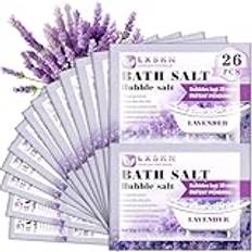 LXSKN badsalt, 26 stycken badsalt med bubblor, alternativ till bittersalt, individuellt förpackad, lindrar muskelsmärtor, bubbelbad, för män och kvinnor, hjul
