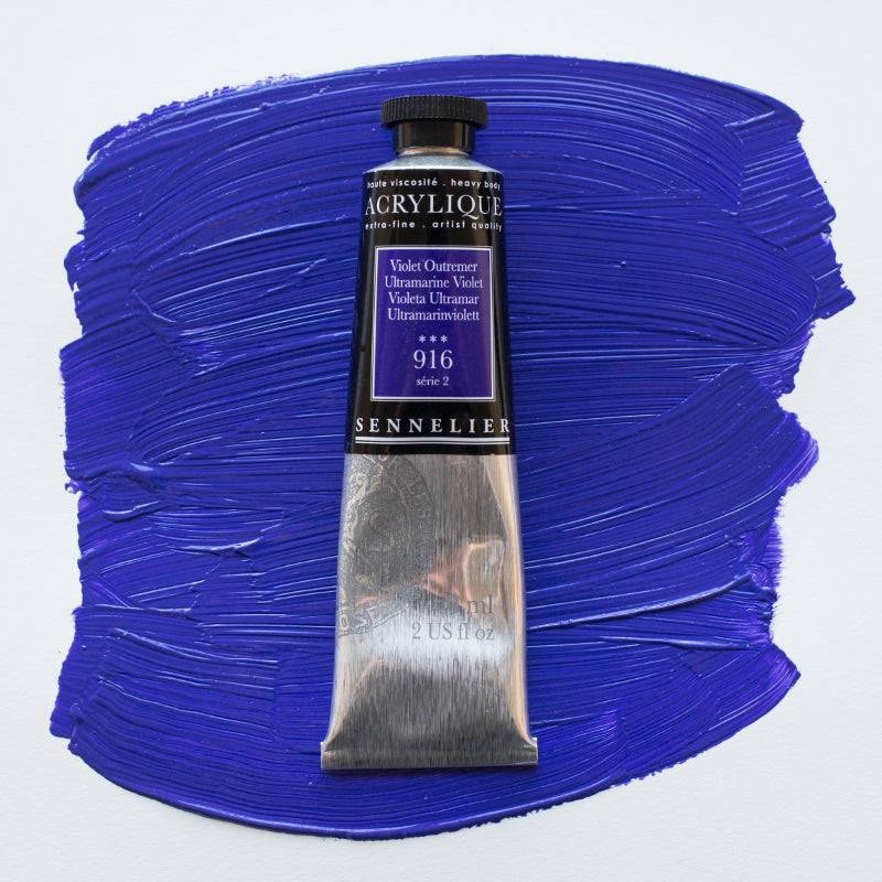 Sennelier Artist Acrylique Akrylfärg 60 ml Ultramarine Violet S2 916 (3F)