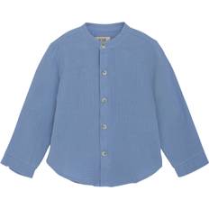 Huttelihut Shirt LS Muslin Stl. 122 pojkar - Toppar Från Magasin - Quiet Harbor (122)