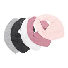 Pippi Savlesmæk - 5-pak - Spids - Solid - Mauve Orchid - Pippi Baby - OneSize - Savlesmæk