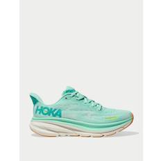 HOKA Women's Clifton 9 Road Running Shoes - Seafoam/Aqua Breeze - UK 3 - Green