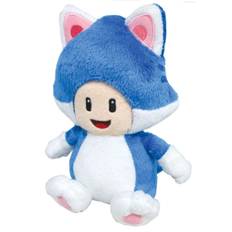 Sanei Boeki Super Mario 3D World Cat Toad W12 x D10 x Uppstoppad leksak (S) H18,5 cm