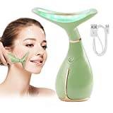 Ms.W Ansiktsmassager Elektrisk ansiktsbehandlingsenhet, Ultraljudsverktyg för ansiktsskulptering Nackmassager, Microglow Heat Skin Stramning Machine, Anti-Wrinkle Face Lift Hudvårdsverktyg