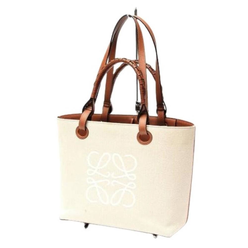 Loewe Pre-owned Pre-owned Tote taske - Vintage - Dame - Beige - ONE SIZE - Læder