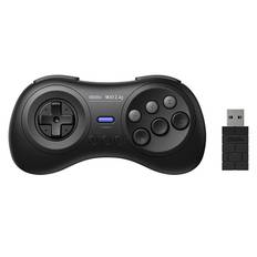 8Bitdo M30 2.4G Trådlös Gamepad med 6-knapps layout Turbofunktion för Sega Genesis Mini och Mega Drive Mini och Switch