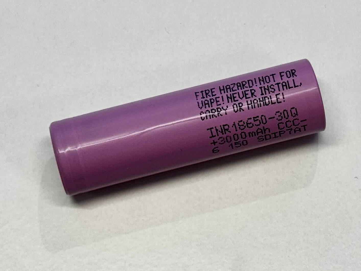 Samsung Batteri 18650 3000 mAh Li-ion Unprotected (ONE SIZE)