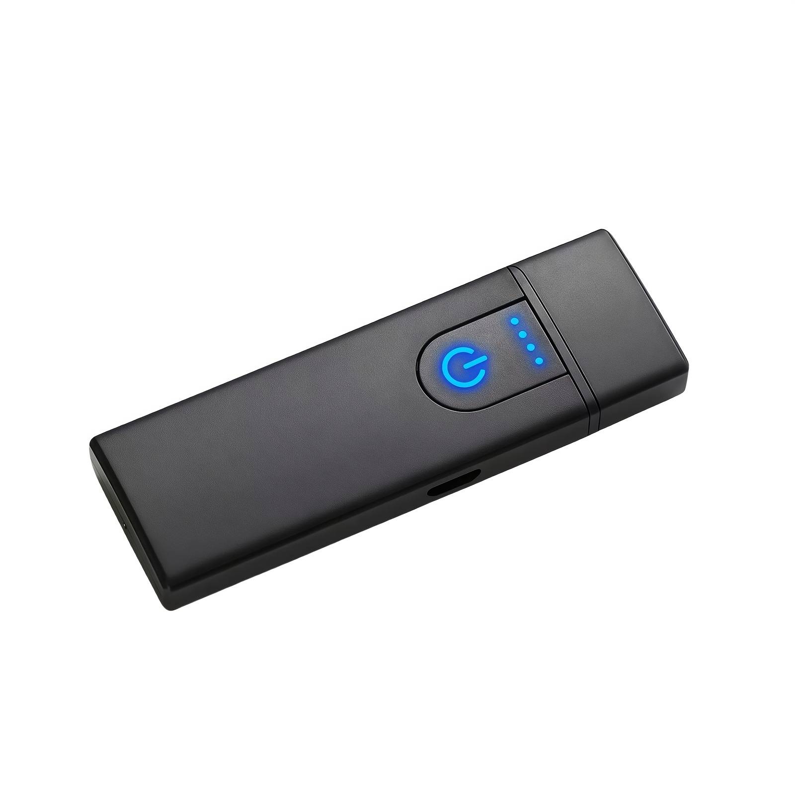 Windproof Electronic Lighter, Usb Rechargeable Portable Touch Sensor Lighter, Abs Material, Electronic Lighter, For Camping, Valentine's Day, Thanksgiving, Christmas, Halloween, And Father's Day Gifts