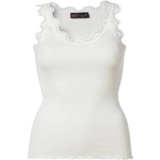 Rosemunde - Silk Top Regular w/ Vintage Lace - New White - XL