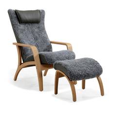 Brunstad - Delta Harmony Fåtölj + Pall (Large, Koks, Wenge)