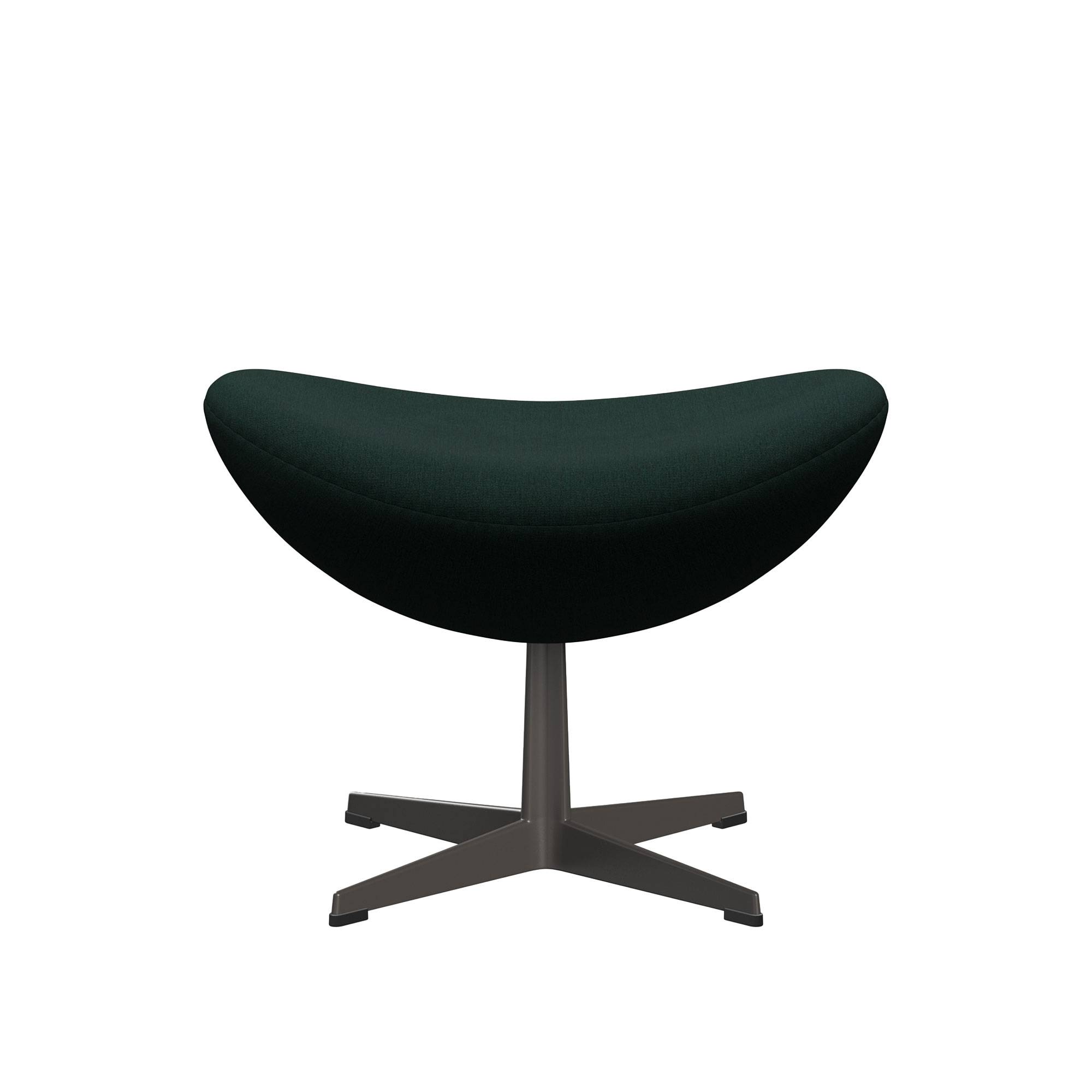 Fritz Hansen - 3127 Ägget Fotpall, Christianshavn 1161 Warm graphite - Fotpallar - Arne Jacobsen - Grå - Metall/Textilmaterial/Syntetiskt