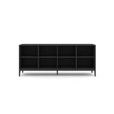 EDGE 2.0 Bokhylla - Black. 1 sektion, 4 hyllor